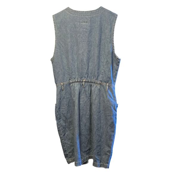 Vintage Gloria Vanderbilt denim jean dress NWT size large - Picture 2 of 6